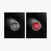 Real Carbon Fiber Car Engine Start Button Sticker Decor For Volvo XC40 19-25