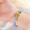 Colorful Flower Bracelet Elastic Bracelet Women Bracelet Beads Bracelet Wrist Jewelry Perfect for Party Wedding Gift