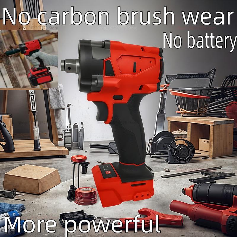 Kabelloser bürstenloser 1/2 elektrischer Schlagschrauber für Auto-LKW-Reparaturen 18V wiederaufladbares Elektrowerkzeug Akku nicht enthalten