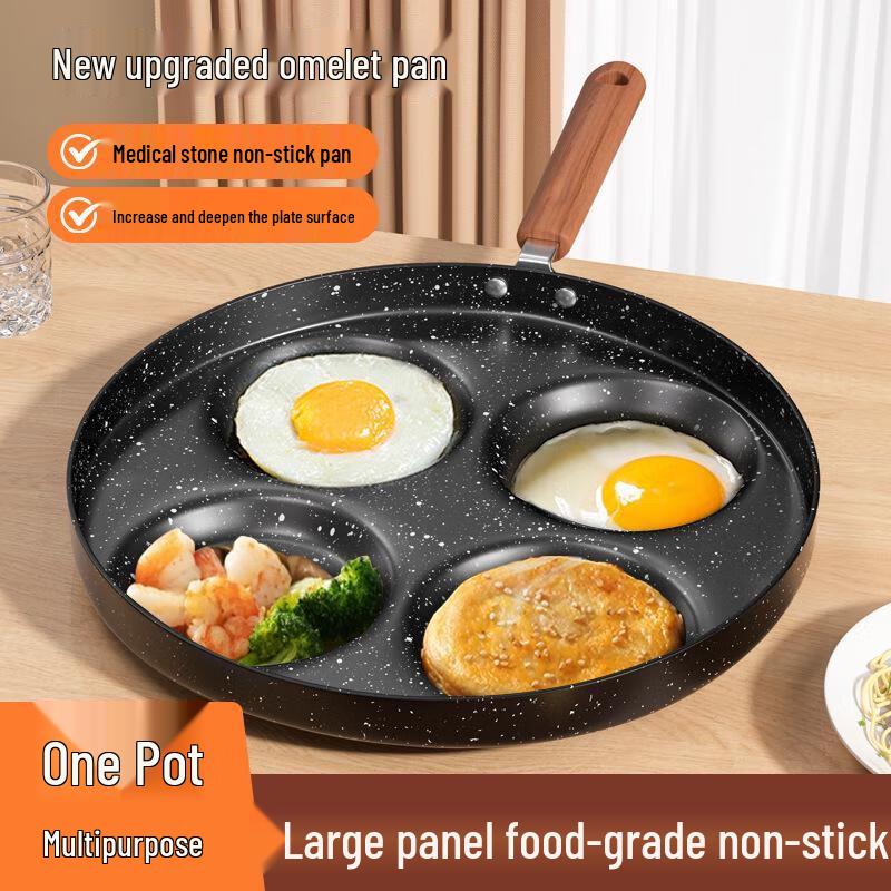 Minai Non-Stick Multi-Hole Frying Pan for Eggs & Burgers