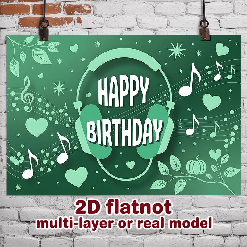 Party Backdrop Birthday Green Photo Booth Background Front Door Decor