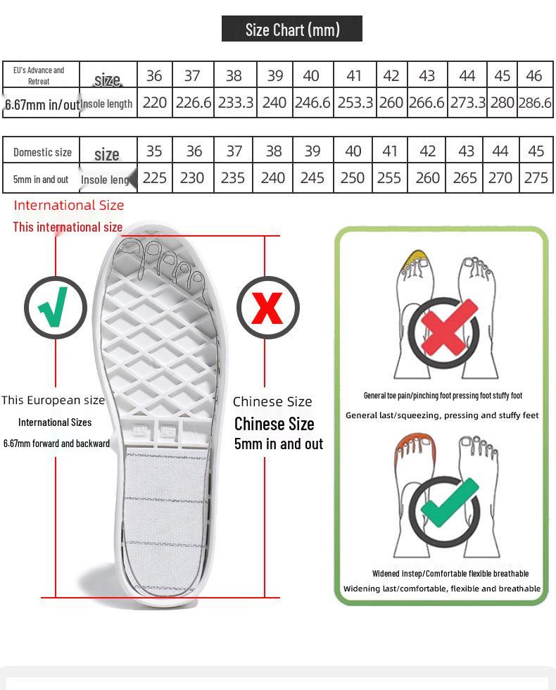 Unisex Lightweight White Sneakers for Wide Feet - Casual Flat Shoes In European & American Styles