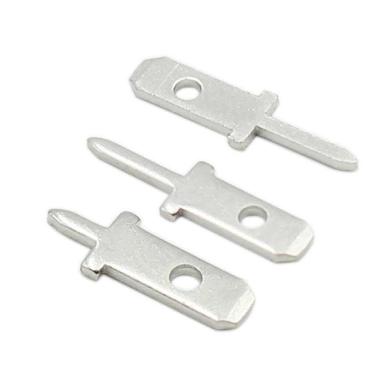 50Pcs 2.8 Inserts Plug Spring Terminal Pcb Solder Lug Thickness 0.8Mm One Legs ,Pcb Welding Sheet