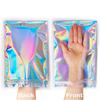 100pc Holographic Resealable Mylar Bags Ziplock Candy Suger Tee Jewelry Beauty Storage Pouches For Party Favor Home Organization