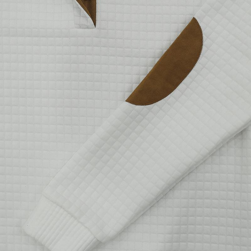 Mode Herren Outdoor Casual Stehkragen Langarm Sweatshirt Kleine Quadratische Jacke Herren Top