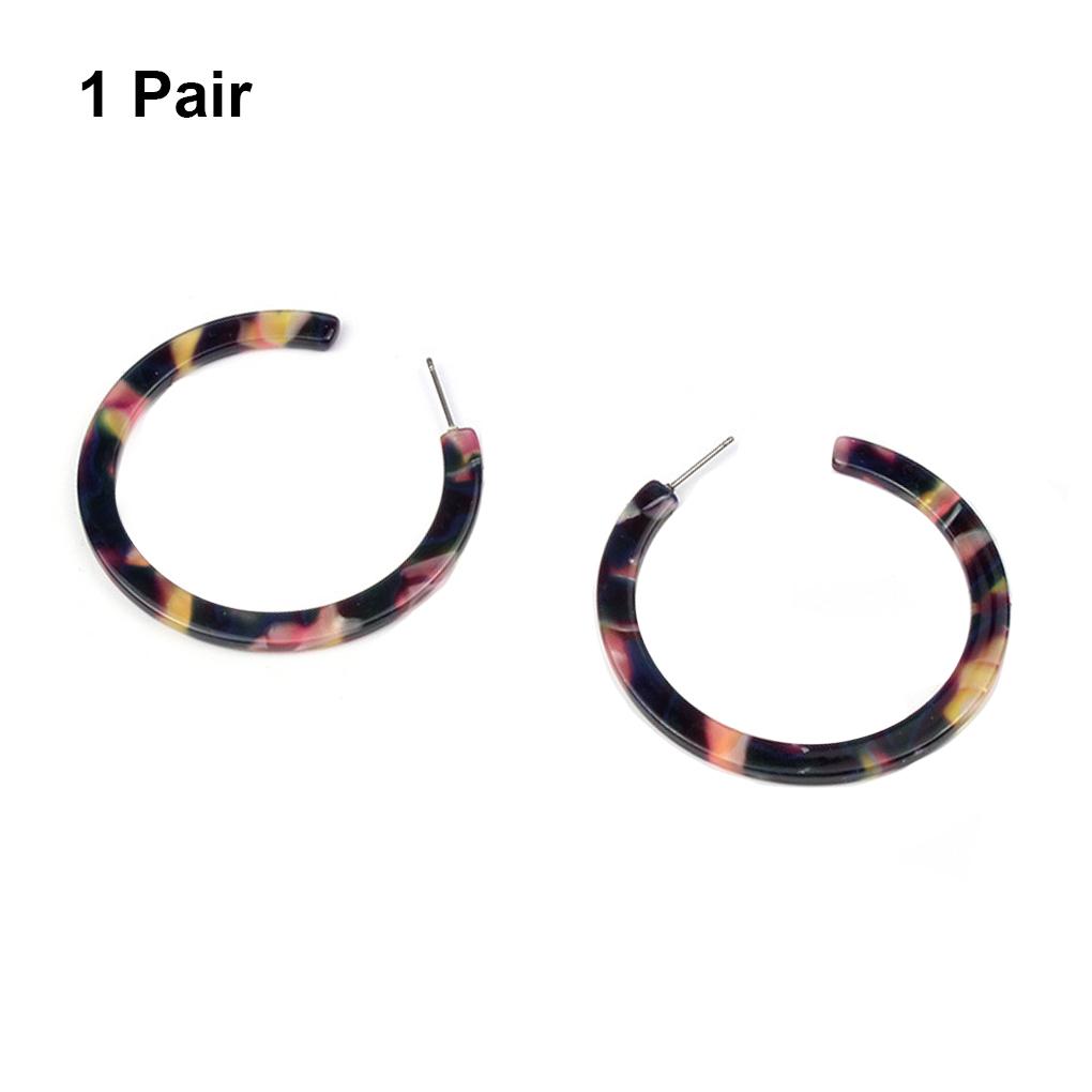 Drop Earrings Smooth Circle Popular Accessories Acrylic Statement Earring Anniversary Gift Daily Wear Ear Hook Summer Beach Use