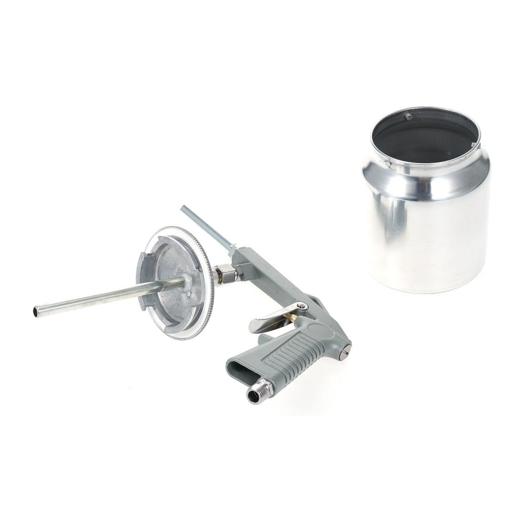 Air Undercoating Spray Machine with 750ml Suction Feed Cup and Cleaning Brush Apply Sprayable Truck Bed Liner Coating