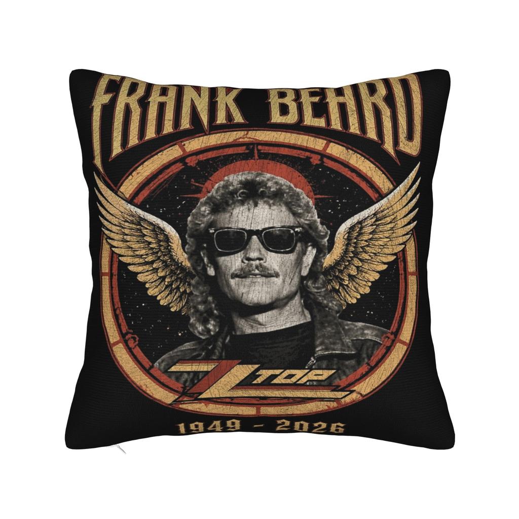 Decorative Pillowcases RIP Frank Beard Merchandise Seat Pillow Case Cover Zippered Multiple Sizes