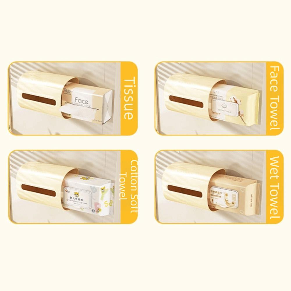 Removable Magnetic Tissue Box Widen Paper Outlet Desktop Tissue Case Living Room Decor