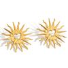 Light luxury niche high-end love sun earrings earrings jewelry