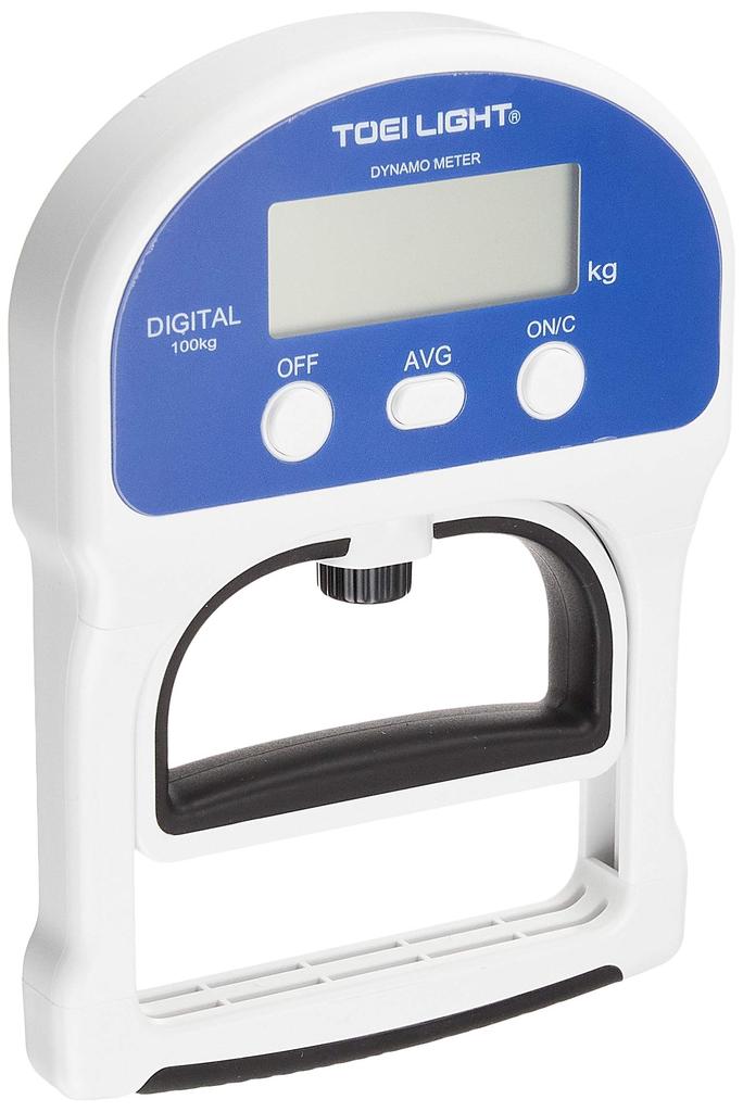TOEI LIGHT Digital Grip Strength Meter TL2 Made in Japan Compatible with Physical Fitness Testing Procedures 5~100 (0.1 Units) Load Cell Type T1854