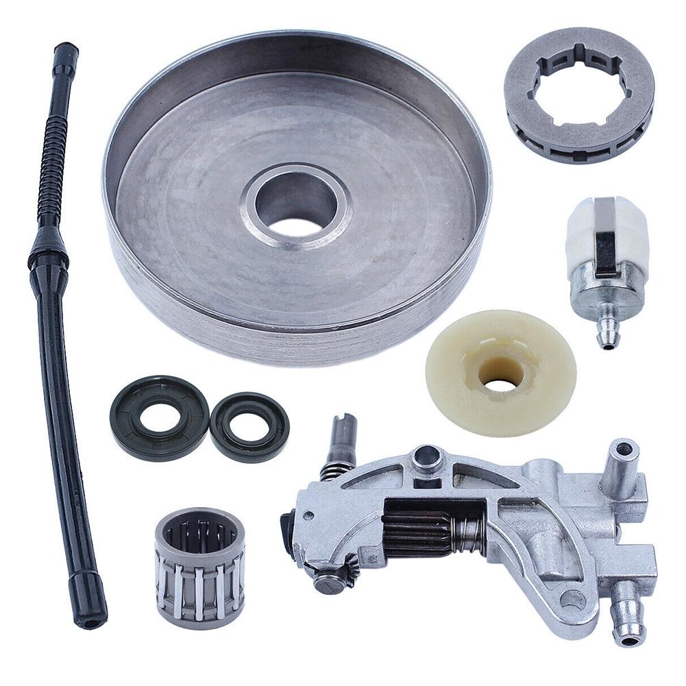 325 7T Clutch Drum Sprocket Rim Kit For Chinese 4500 5200 5800 45cc 52cc 58cc