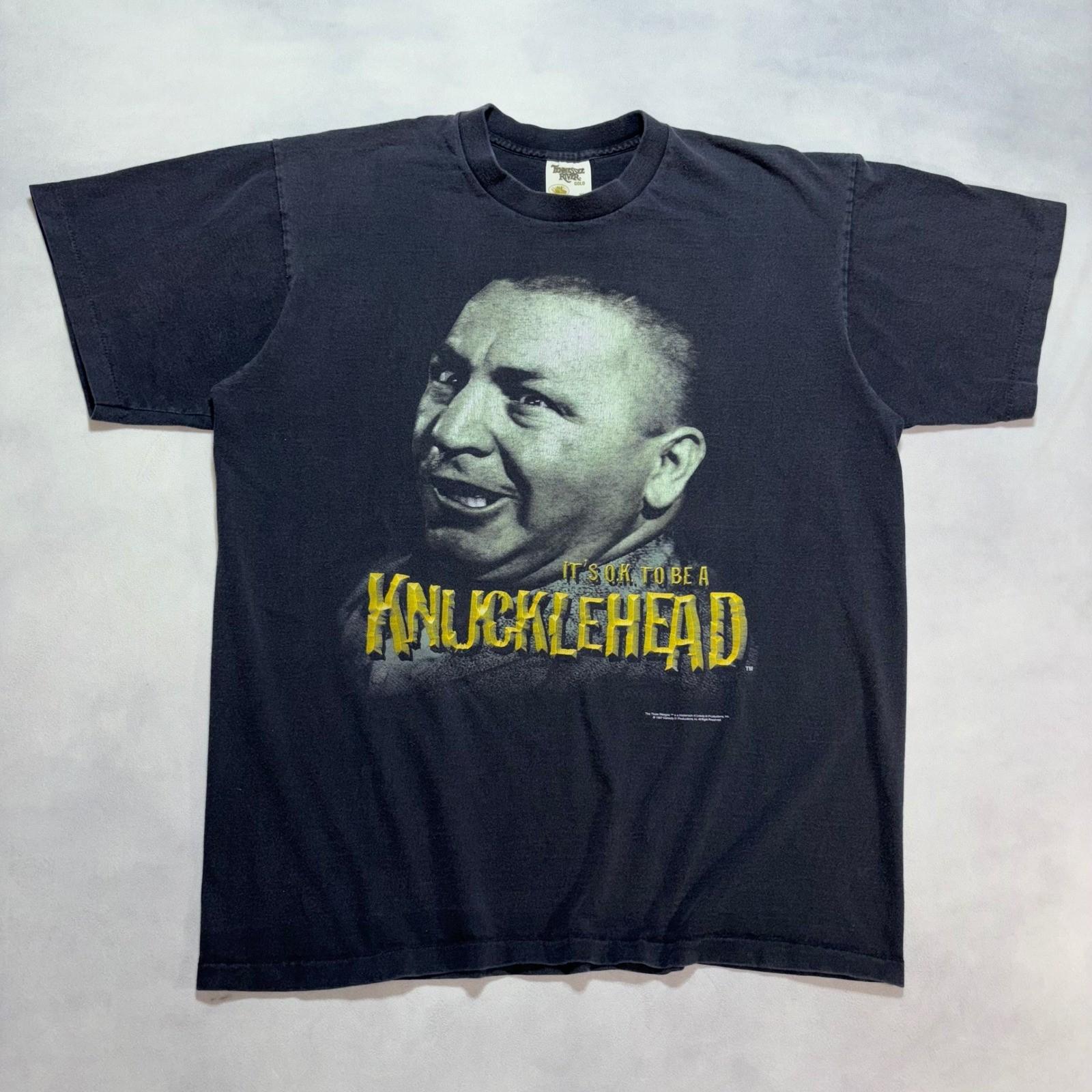 Vintage 90s Three Stooges Curly Knucklehead T-Shirt XL Single Stitch Movie Promo Unisex T-Shirt XXXL