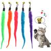 Replace Plush Cat Toy Accessories Worms Replacement Head Funny Cat Stick Pet Toys 5/10/6/11 Pcs