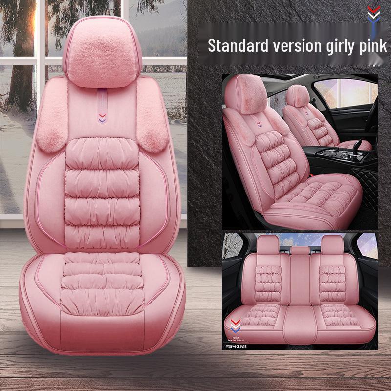 Universal Plush Winter Car Seat Cover - Full Surround Comfort Cushion