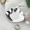 Beautiful Plating Metal Plates Stainless Steel Seashell Shape Small Decorative Tray Woman's Jewelry Organizer