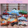 Fire Truck Plush Toy For Kids Soft Cartoon Embroidered Sleep Pillow Gift For Children