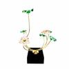 Metal Floral Sculpture Elegant Botanical Ornament for Living Room