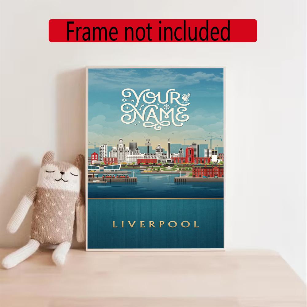 Liverpool Team Personalized Text Diamond Painting Round Diamond Mosaic Rhinestones Diamond Embroidery Craft Kit Wall Decor Without Frame