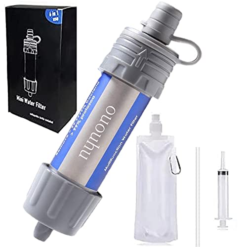 Portable Water Purifier, Water Purifier Bottle, Direct Drinking Portable Water Purifier, Water Purification System, Disaster Preparedness Supplies, Em