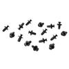 Car Door Panel Trim Clips   Bumper Fastener Push Rivet Retainer 50pcs Black Plastic 6mm   Fit for Sedan   Hatchback
