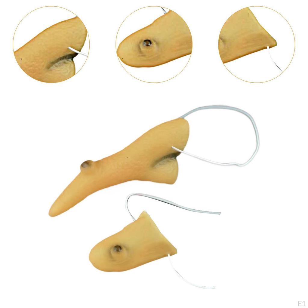 Hexen-Fake-Nase und Kinn Requisite Gesichtsteil für Festivals Maskerade Karneval Erwachsene