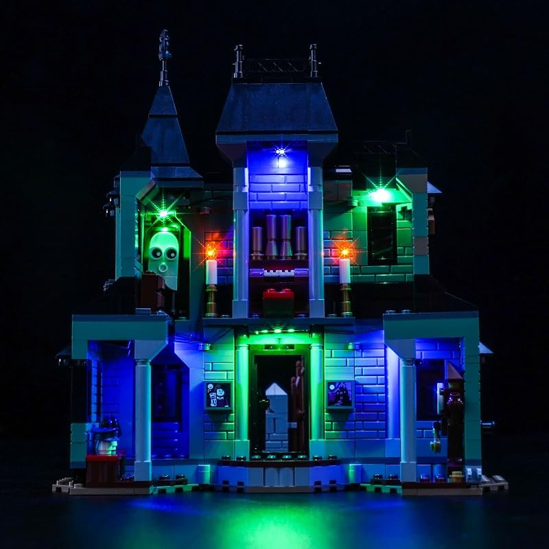 Улучшенный светодиодный комплект, совместимый с набором Lego Haunted Mansion, Декорация из светодиодов, совместимая с Lego 31167 (Модель не входит в комплект) Classic Version