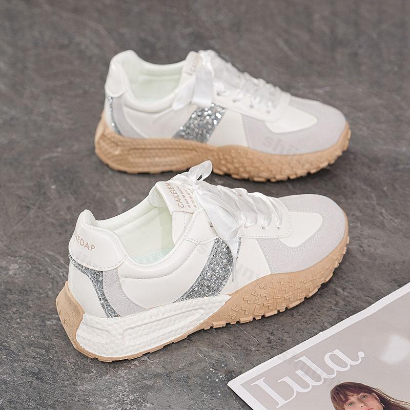 Damen Plateausneaker Herbst Neu Komfort Rutschfest Verschleißfest Laufschuhe Mode Schnürung Höhensteigerung Freizeitschuhe