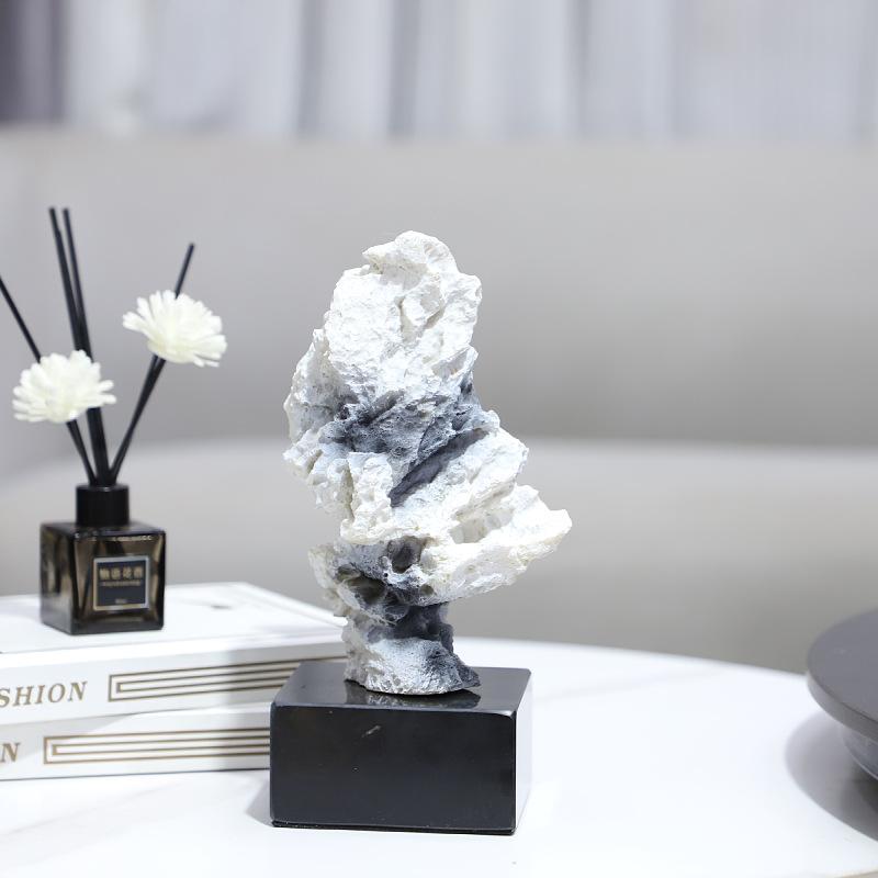 Europäische Kreative Abstrakte Harz Felslandschaft Skulptur Kunst Dekoration Wohnzimmer Schlafzimmer Arbeitszimmer Weiche Heimaccessoires