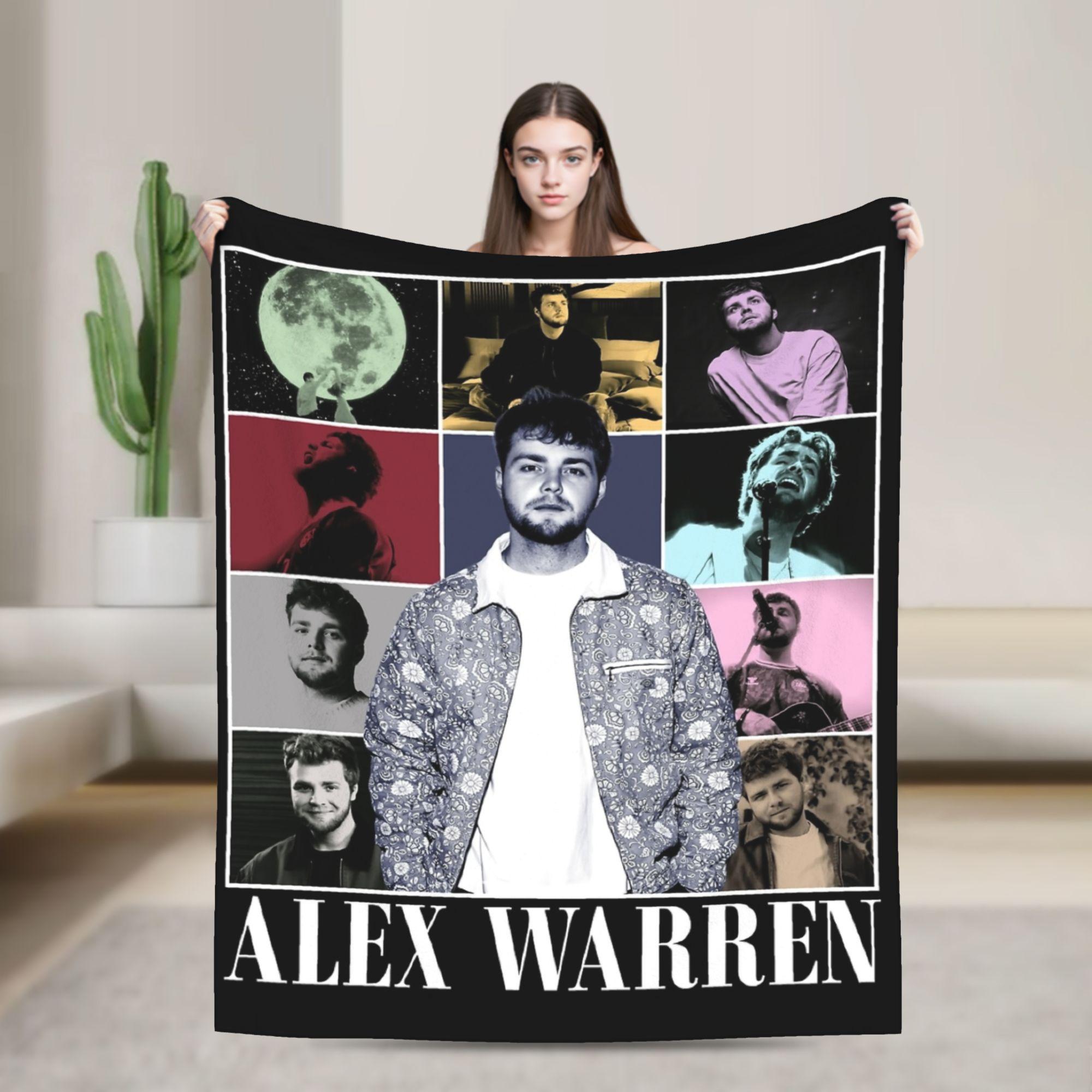 Pandara Jewelry Unisex Alex Warren Tour Music Blankets Flannel Print Multifunction Soft Throw Blanket For Sofa Bedroom Plush Thin Quilt