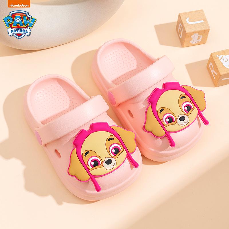 Protiskluzové dětské pantofle Tlapková patrola - Letní dřeváky s měkkou podrážkou pro kluky a holky