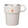 Stainless Steel Vacuum with GoMug Convenience Store Coffee GOMUG Mug, Insulated, Double-Walled, 285ml, Ivory, Handle, Stackable, ST., Cup,