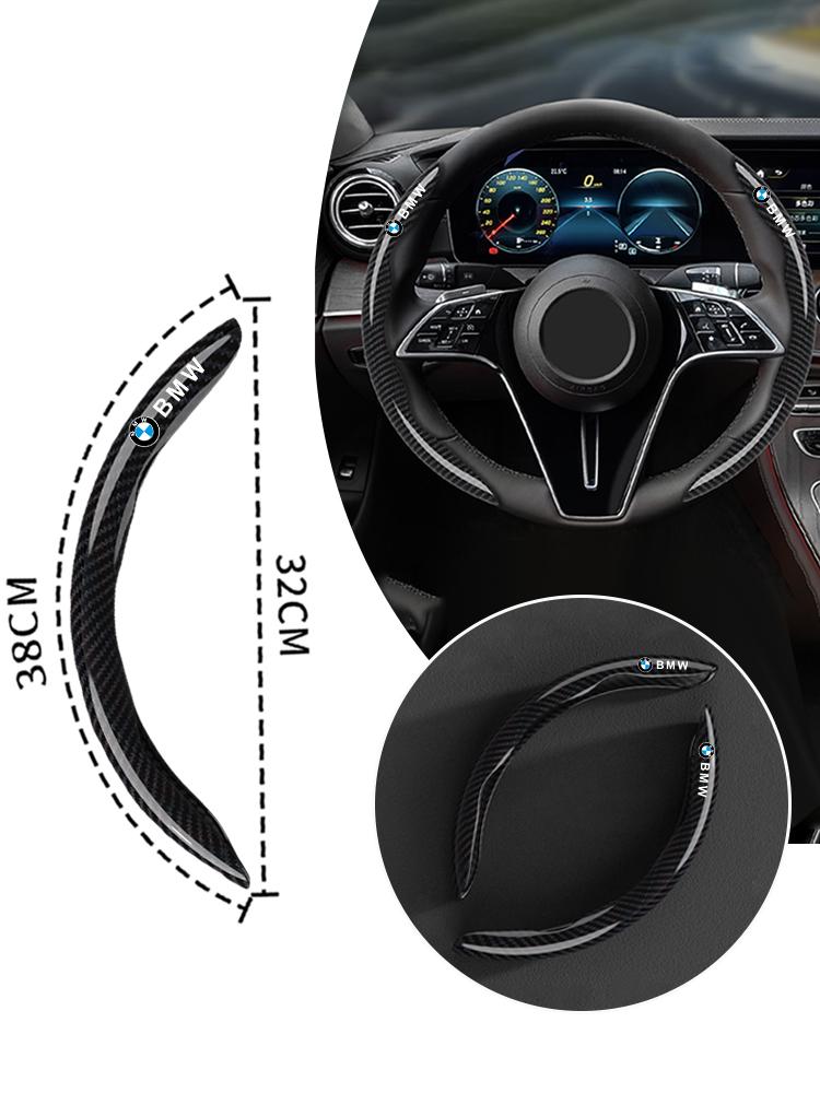 Laser Carbon Fiber Car Steering Wheel Cover Non-Slip For BMW M F10 F20 E83 E90 E92 E93 X1 X5 X6 F30 G03 E43 E53 E63 Accessories UNYDV1