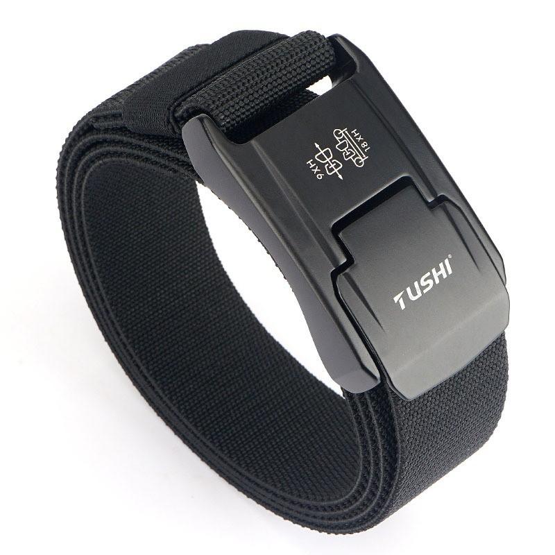 Aluminum Alloy Outdoor Nylon Belt Tooling Men s Pants Training Elastic 125cm чёрный