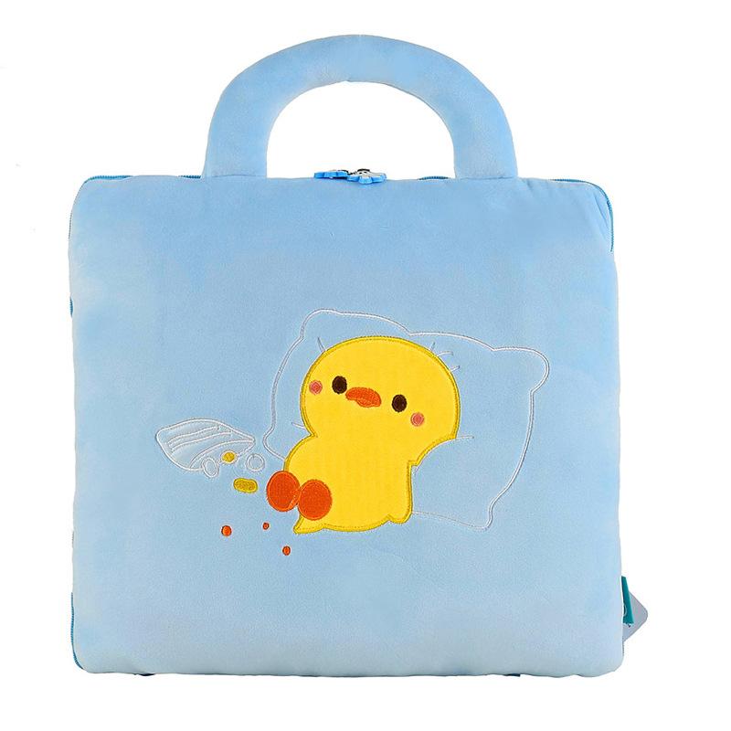 Throw Pillow Quilt Dual-Purpose Two-In-One Nap Pillow Car Throw Pillow Plush Office Bedside Cushion Back Thickened Blanket