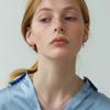 LOVE ME MONSTER [Surgical] Cubic Cross Necklace