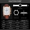 BENYAR 5113 Watch for Men Popular New Arrival Big Dial Leather Strap Western Hot Selling Square Shaped Business Man Wrist Watch