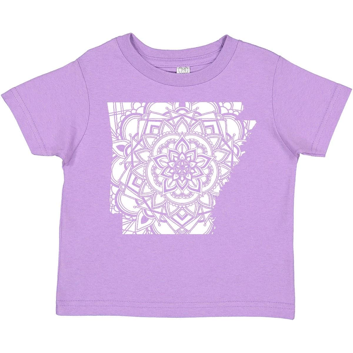Inktastic Arkansas Silhouette Mandala Toddler T-Shirt State Home Design Flower 160
