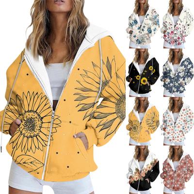 Felpa con cappuccio con cerniera da donna, felpe a maniche lunghe, outfit autunnali, felpe oversize, giacche casual alla moda