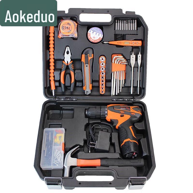 Aokedu Cordless Drill & Hardware Tool Set