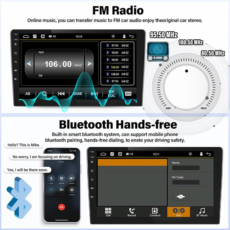 2 Din 7" 9" 10" Android Car Radio Universal Carplay Multimedia Video Player GPS FM WIFI For Nissan Kia Honda VW Hyundai Toyota