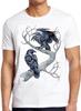 Hugin and Munin Ravens Norse Mythology Viking God Odin Gift Tee T Shirt C563