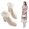 Real Rabbit Fur Flannel 2025 Cheongsam Winter Velvet New Boots Short Boots Women's Velvet Versatile Fashion Boots Skirt