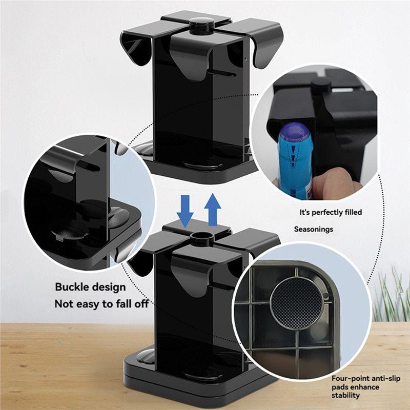Water Dispenser Mounted Refrigerator Organizer Storage Rack Double-Tier Kitchen Countertop Water Cup Holder