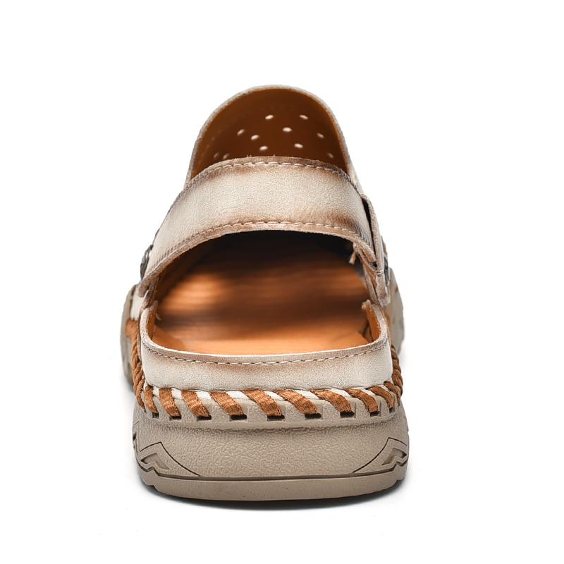Herren Ledersandalen Strandsandalen Sommer