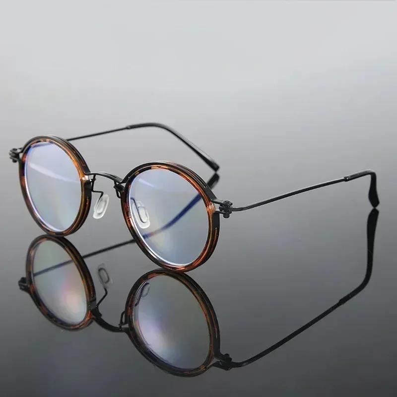 New Round Anti Blue Light Blocking Glasses Woman Man Fashion Small Frame Retro Computer Eyeglasses Optical Reading Eyewear