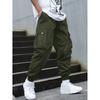 Men's Functional Tactical Cargo Pants Drawstring Waist Cuffed Casual Bottoms