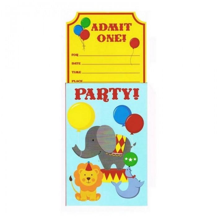 Creative Party Zirkus-Einladungen