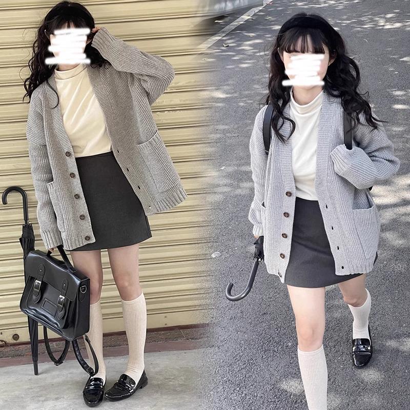 Gray A-line High Waist Midi Skirt - Women's Spring/Autumn 2024 Bodycon Style