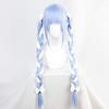 Usada Pekora Cosplay Wig, Blue and White, Braided, Heat-Resistant